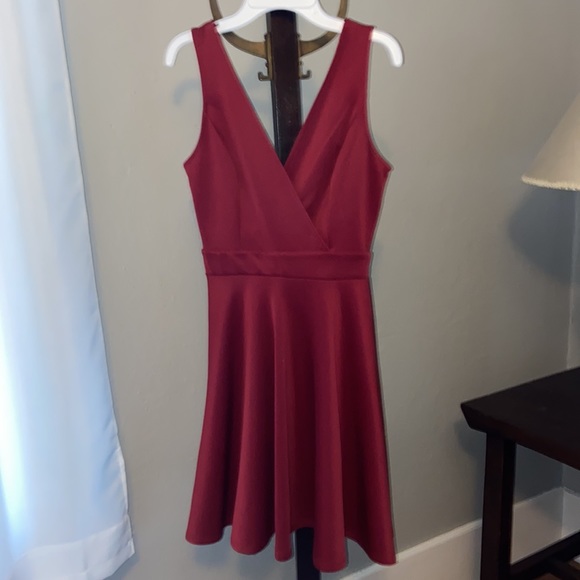 Fancy Red Dress With Bow in the Back - Picture 2 of 3